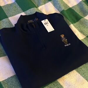 Polo by Ralph Lauren Navy Sweatshirt with Bear Logo